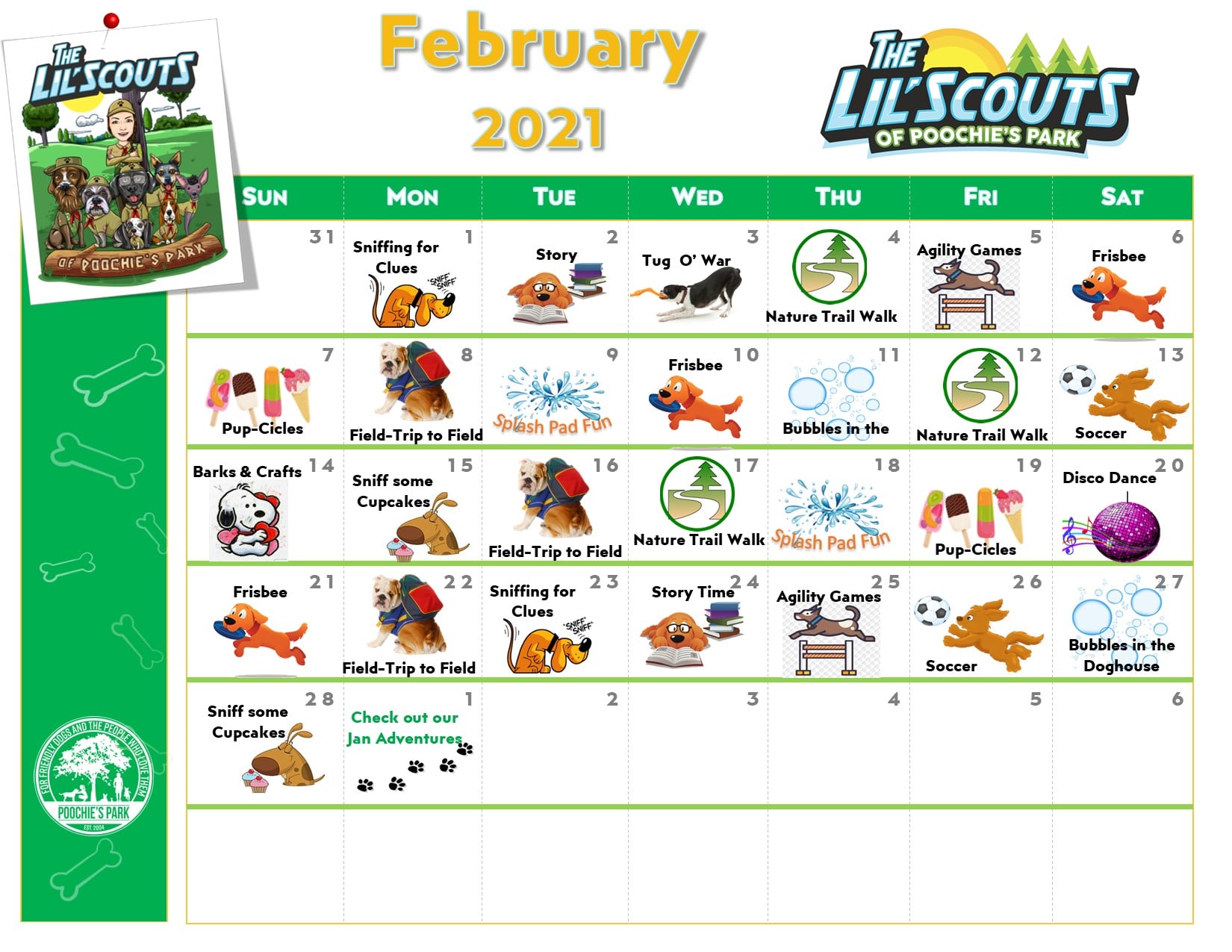 Lil Scouts February Activities