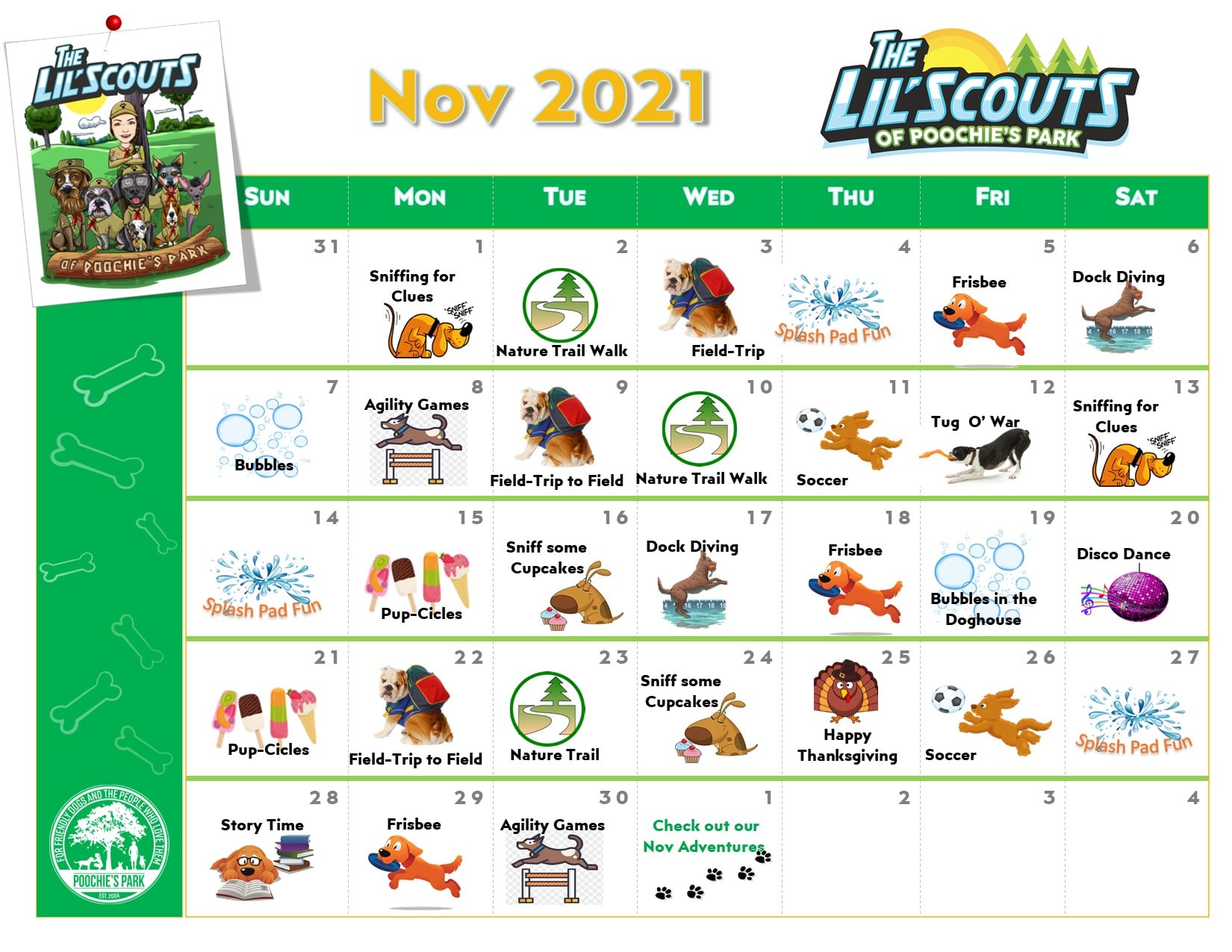 Lil Scouts November Activities